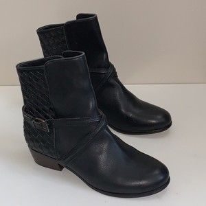 Joie leather ankle booties size EU 38 black